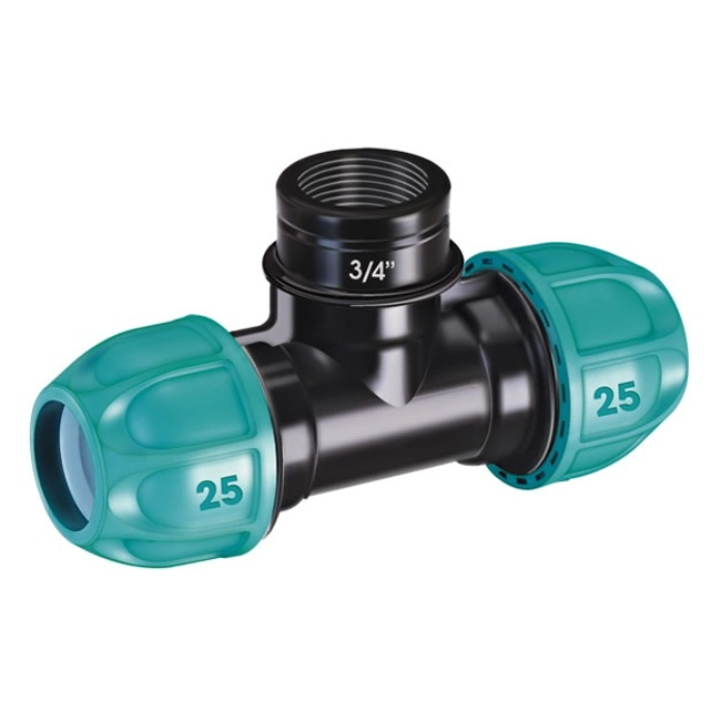 Vendita online Raccordo a T Ø 25 mm filetto 3/4” (20 - 27 mm) femmina art.90418